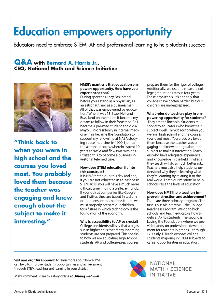 Bernard Harris Q&A